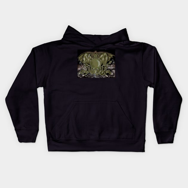 Cthulhu Kids Hoodie by HintermSpiegel